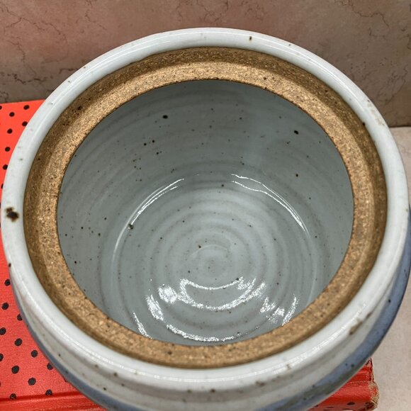 Westhall Pottery Honey Jar / Condiment Jar Drip Glaze - Picture 9 of 10